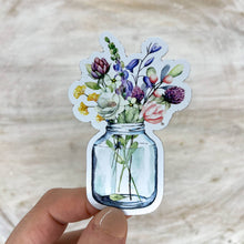 Spring Mason Jar, Floral 3"x3" Magnet