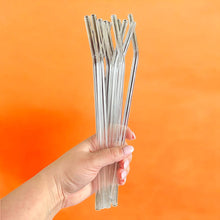 Glass Straws 9", 11", 12", Asst. Colors, Reusable