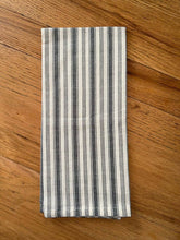 Coastal Stripe Dark shadow - Midnight Kitchen Dish Towels