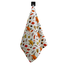 Autumn Fox Tea Towel + Hanging Loop