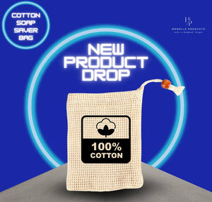 Natural Plant-Based 100% Cotton Soap Saver Pouch