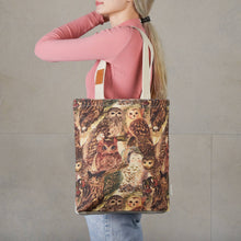 Canvas Shopper Bag - Owls