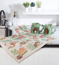 Critters & Mushrooms Dishcloth