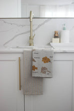 Tea Towels Set, Herbs Mustard