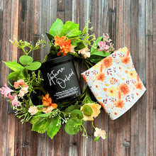 Fall Mums Floral Waffle Washcloths