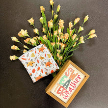 Autumn Fox Waffle Washcloths