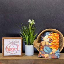 Fall Flower Blossom Kitchen Waffle Towels