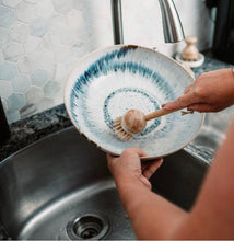 Bamboo Long Handle Curved Top, Dish Brush