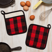 Red Buffalo Check Potholder