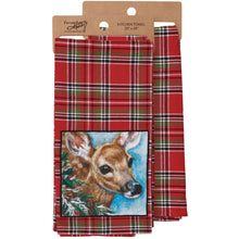Plaid Deer Kitchen Towel