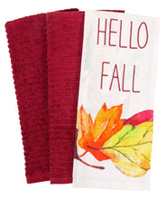 KAF Home Hello Fall Kitchen Towel -Set of 3
