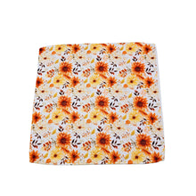 Fall Mums Floral Waffle Washcloths