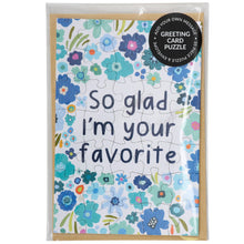 Glad I'm Your Favorite Puzzle Card