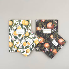 Vegan Leather Notebook - Oranges & Blossoms