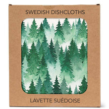 Watercolour Pine Forest Dishcloth