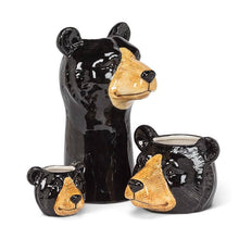 Black Bear Vase-9"H