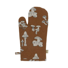 Quilted Oven Glove - Mushroom/Brown
