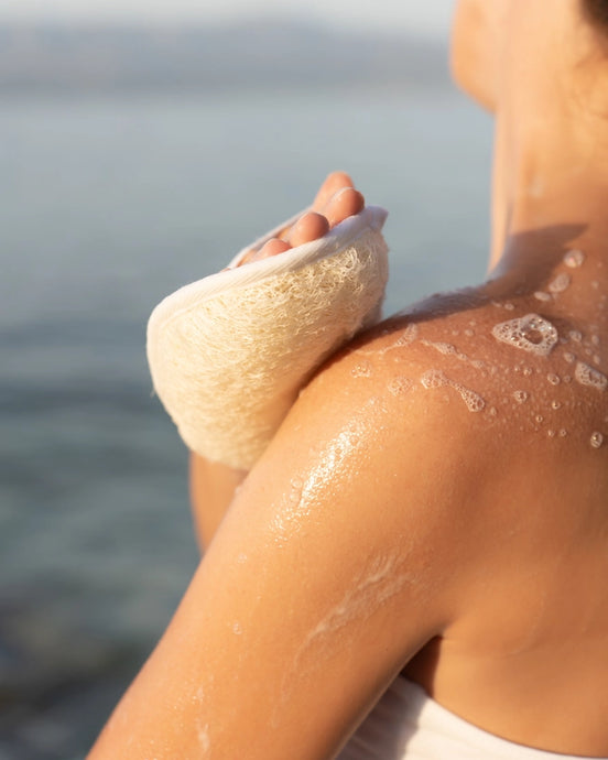 Natural Loofah Pad (M) Sponge -for Bath ,Shower ,Spa, Medium