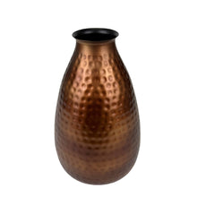 Bronze Hammered Finish Vase ,12 inch