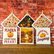 Fall Harvest Mushrooms Swedish Dishcloth