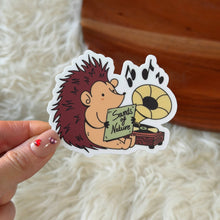 Hedgehog Listening To Music Sticker