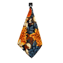 Fall Flower Blossom Kitchen Waffle Towels