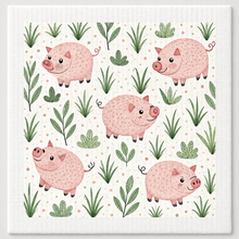 Swedish Dishcloth, Animal Prints