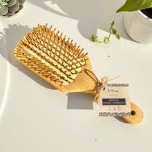 Bamboo Paddle Hairbrush - Square