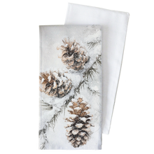 Winter Pinecone Tea Towel