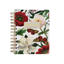 A6 ArtPlanner Spiral Weekly Diary - Peonies