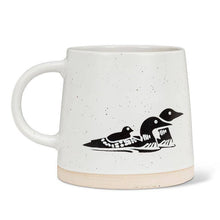 Wide Base Mug with Loons, 14 oz