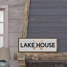 Lake House Oars Whitewash