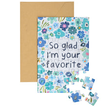 Glad I'm Your Favorite Puzzle Card