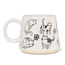 Oversized Mug with Cats-17oz