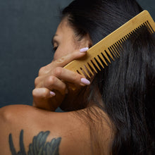 Bamboo Dual Pocket Comb