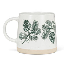 Wide Base Mug ,Pinecones-14oz