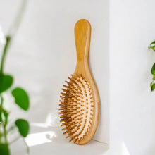 Bamboo Paddle Hairbrush | Round |