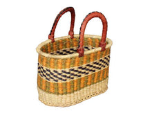 African Bolga Small Oval Basket