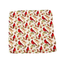 Red Christmas Cardinals Waffle Washcloth