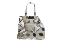 Shopping Tote Bag - Lemons Print Dark Blue
