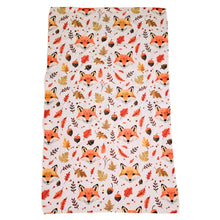 Autumn Fox Tea Towel + Hanging Loop