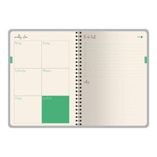 A6 ArtPlanner Spiral Weekly Diary - Black and White Hearts