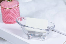 Glass Bathtub Soap Dish-6"L