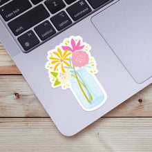 Watercolor Flowers In Vase Sticker
