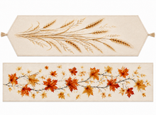 Fall themed Table Runner, 13x72 Inch