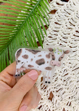 Cow, Clear Vinyl, Sticker, 3x3 inch