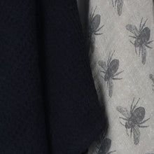 Tea Towel Set/2 Honey Bee - Taupe/Charcoal