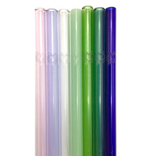 Glass Straws 9", 11", 12", Asst. Colors, Reusable