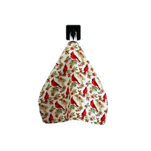 Red Christmas Cardinals Waffle Washcloth