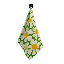 Spring Daisies Brocade Waffle Tea Towels